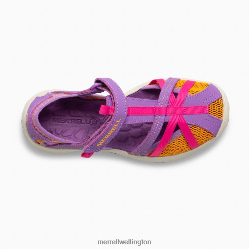 Dragonfly Sandal (MK165698K) Merrell Kids 8VV6P1415 Shoes Purple/Orange