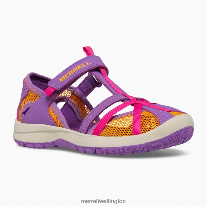 Dragonfly Sandal (MK165698K) Merrell Kids 8VV6P1415 Shoes Purple/Orange