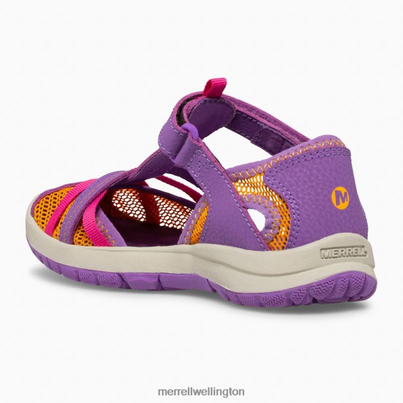 Dragonfly Sandal (MK165698K) Merrell Kids 8VV6P1415 Shoes Purple/Orange