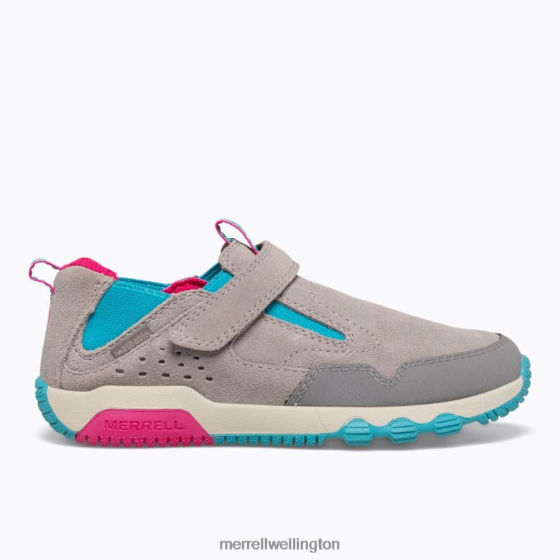 Free Roam Jungle Moc (MK165222) Merrell Kids 8VV6P1425 Shoes Grey/Turq/Berry