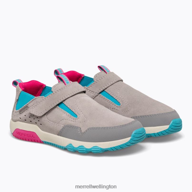 Free Roam Jungle Moc (MK165222) Merrell Kids 8VV6P1425 Shoes Grey/Turq/Berry