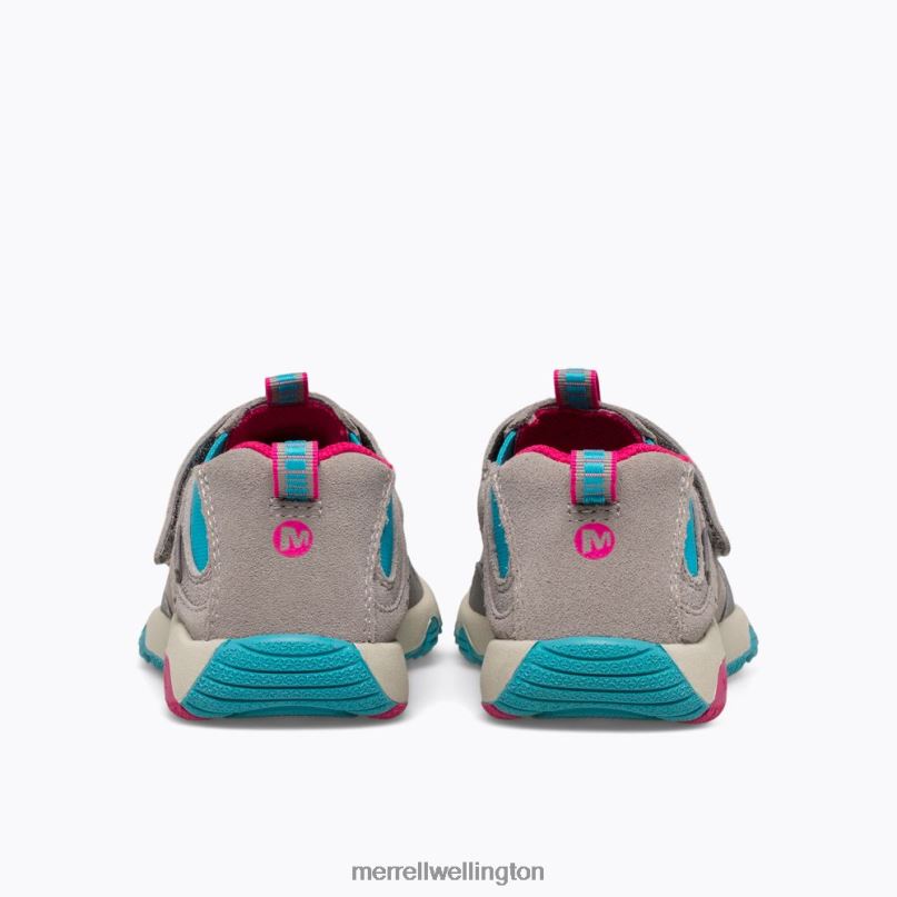 Free Roam Jungle Moc (MK165222) Merrell Kids 8VV6P1425 Shoes Grey/Turq/Berry