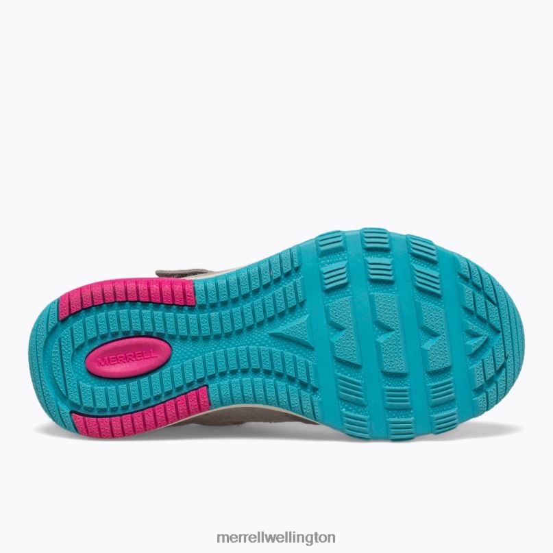 Free Roam Jungle Moc (MK165222) Merrell Kids 8VV6P1425 Shoes Grey/Turq/Berry