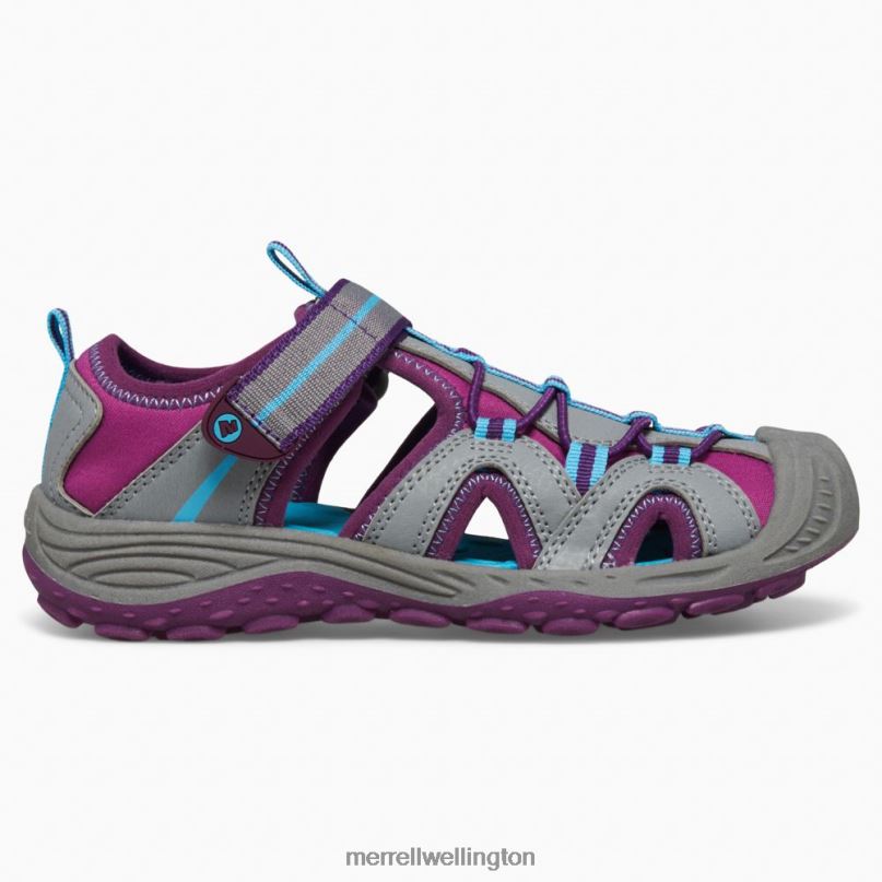 Hydro 2 Sandal (MK166974) Merrell Kids 8VV6P1475 Shoes Grey/Berry