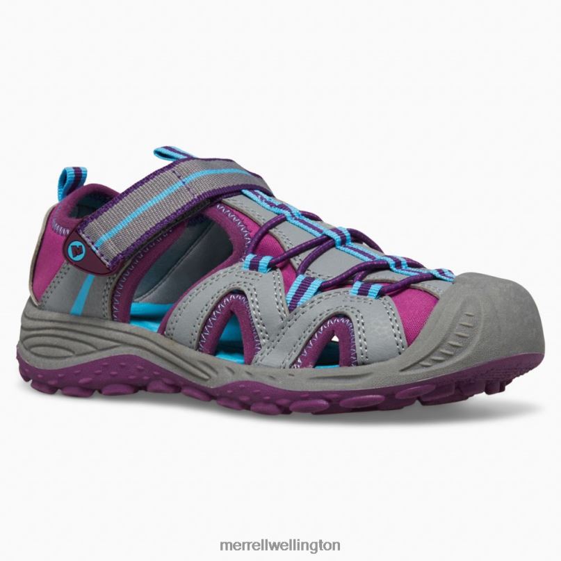 Hydro 2 Sandal (MK166974) Merrell Kids 8VV6P1475 Shoes Grey/Berry