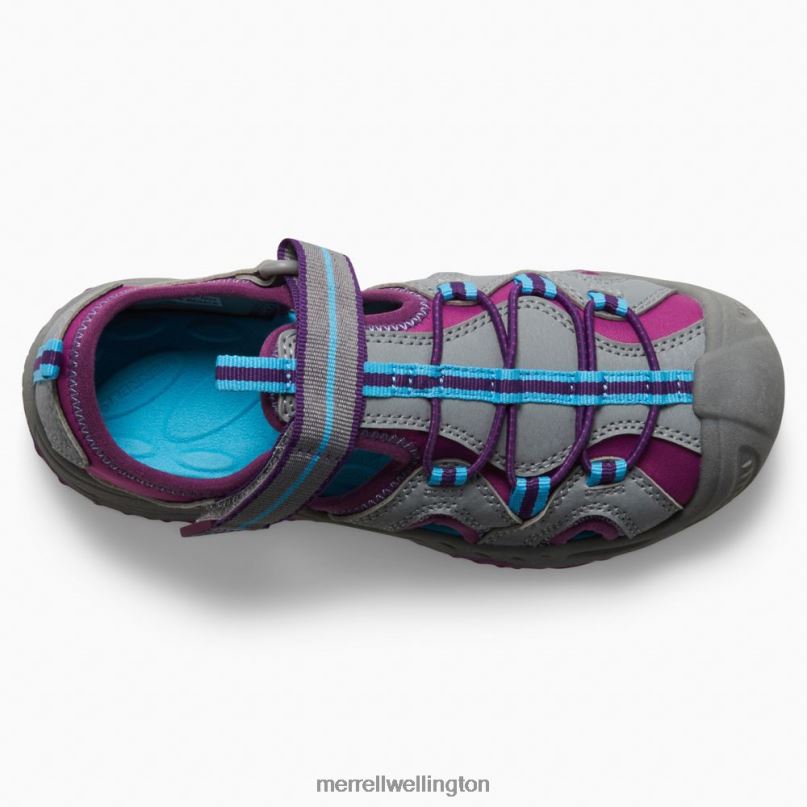 Hydro 2 Sandal (MK166974) Merrell Kids 8VV6P1475 Shoes Grey/Berry