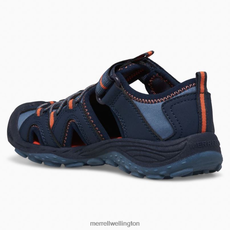 Hydro 2 Sandal (MK266972) Merrell Kids 8VV6P1474 Shoes Navy/Orange