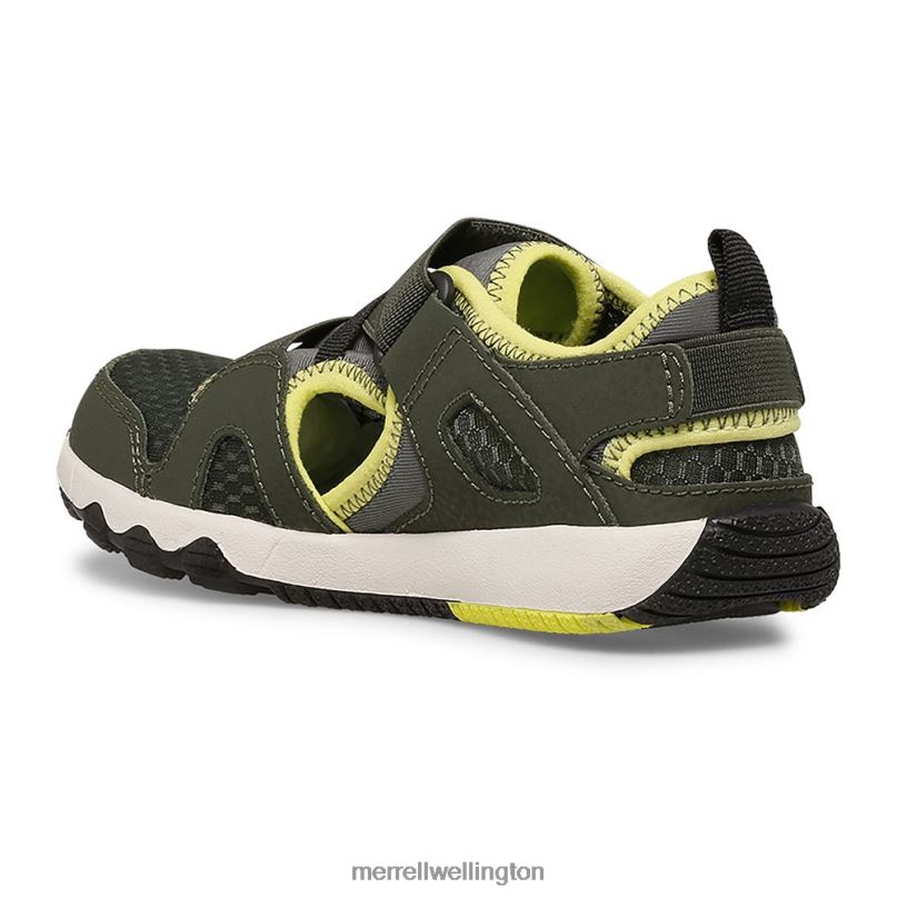 Hydro Free Roam Monarch Sandal (MK265670K) Merrell Kids 8VV6P1501 Shoes Olive/Lime