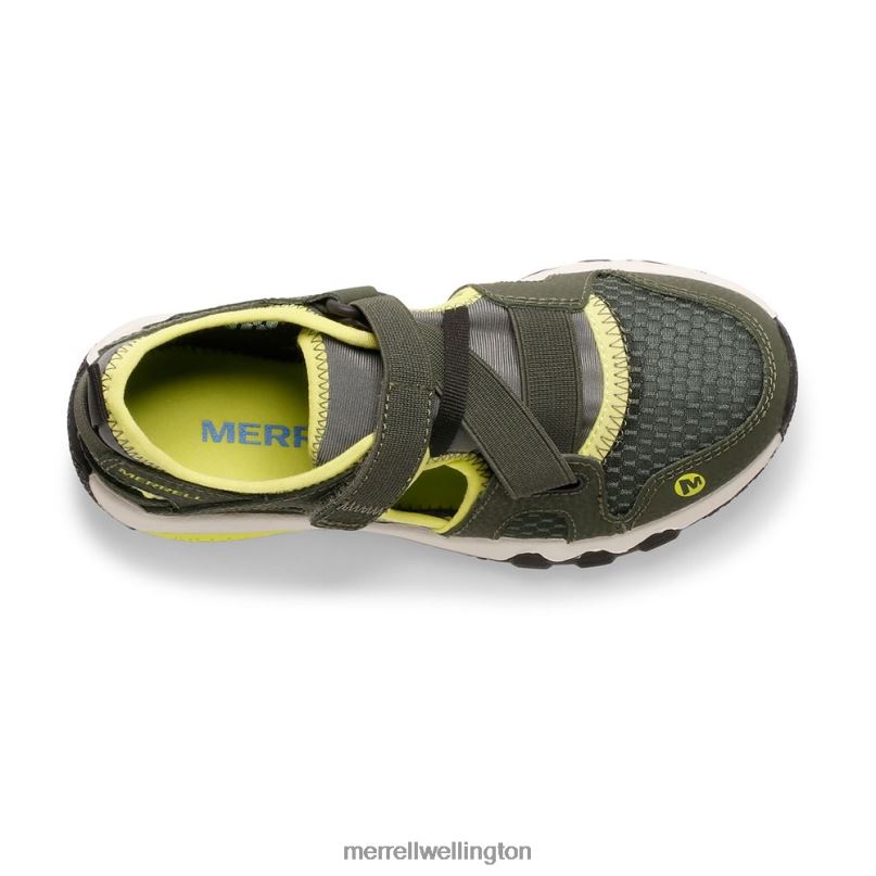 Hydro Free Roam Monarch Sandal (MK265670K) Merrell Kids 8VV6P1501 Shoes Olive/Lime