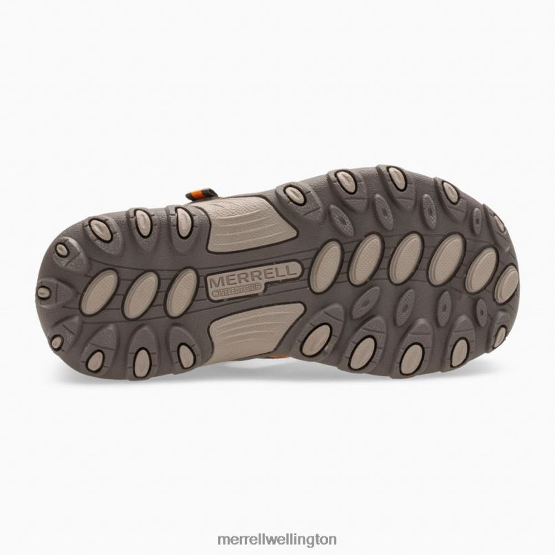 Hydro H2O Hiker Sandal (MK261856K) Merrell Kids 8VV6P1411 Shoes Gunsmoke/Orange
