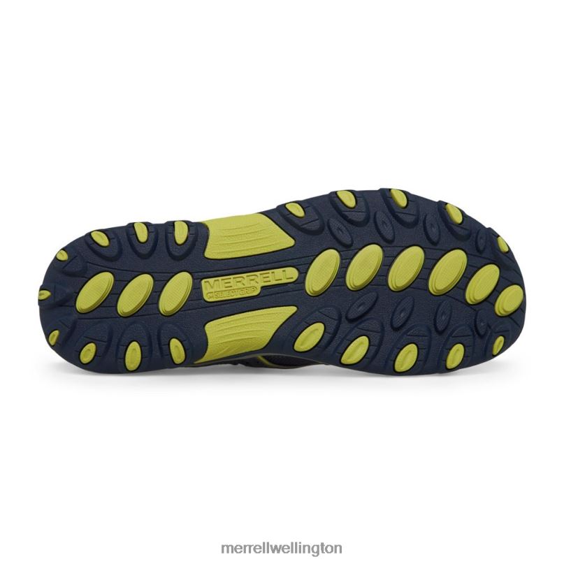 Hydro H2O Hiker Sandal (MK262163) Merrell Kids 8VV6P1412 Shoes Navy/Lime
