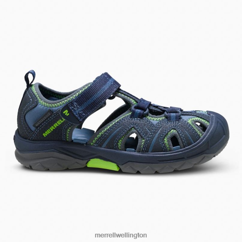 Hydro Sandal (MY53375) Merrell Kids 8VV6P1413 Shoes Navy / Green