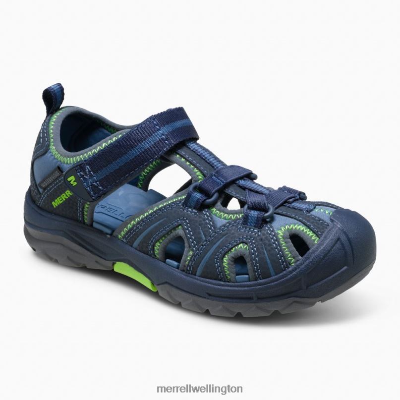 Hydro Sandal (MY53375) Merrell Kids 8VV6P1413 Shoes Navy / Green