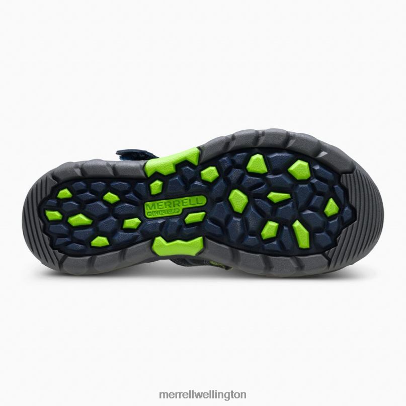 Hydro Sandal (MY53375) Merrell Kids 8VV6P1413 Shoes Navy / Green
