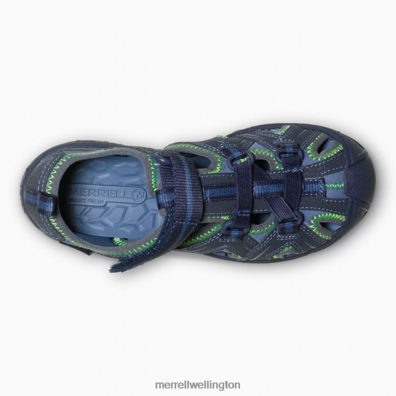 Hydro Sandal (MY53375) Merrell Kids 8VV6P1413 Shoes Navy / Green