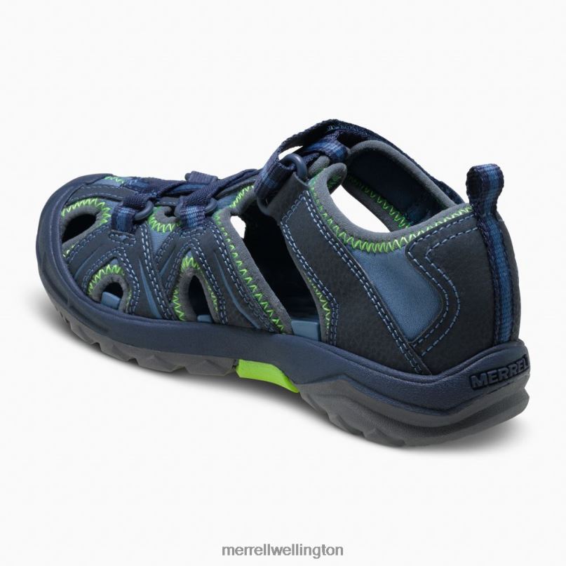 Hydro Sandal (MY53375) Merrell Kids 8VV6P1413 Shoes Navy / Green