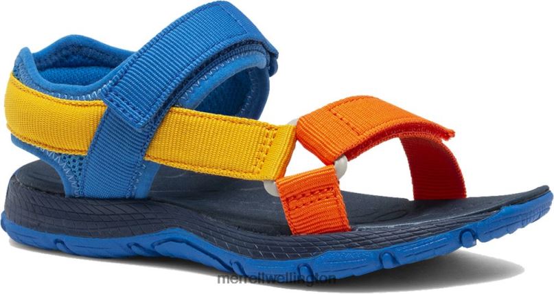 Kahuna Web Sandal (MK264947K) Merrell Kids 8VV6P1399 Shoes Blue Multi