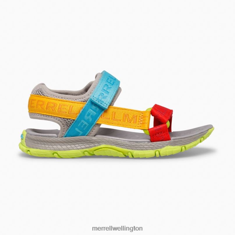 Kahuna Web Sandal (MK265674K) Merrell Kids 8VV6P1400 Shoes Grey Logo/Multi