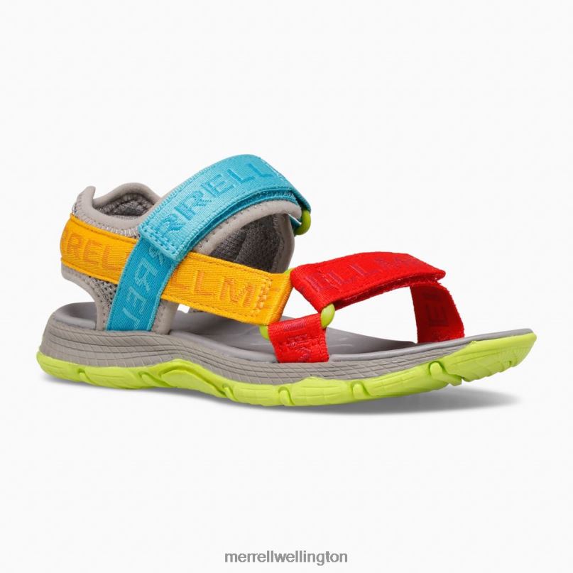 Kahuna Web Sandal (MK265674K) Merrell Kids 8VV6P1400 Shoes Grey Logo/Multi