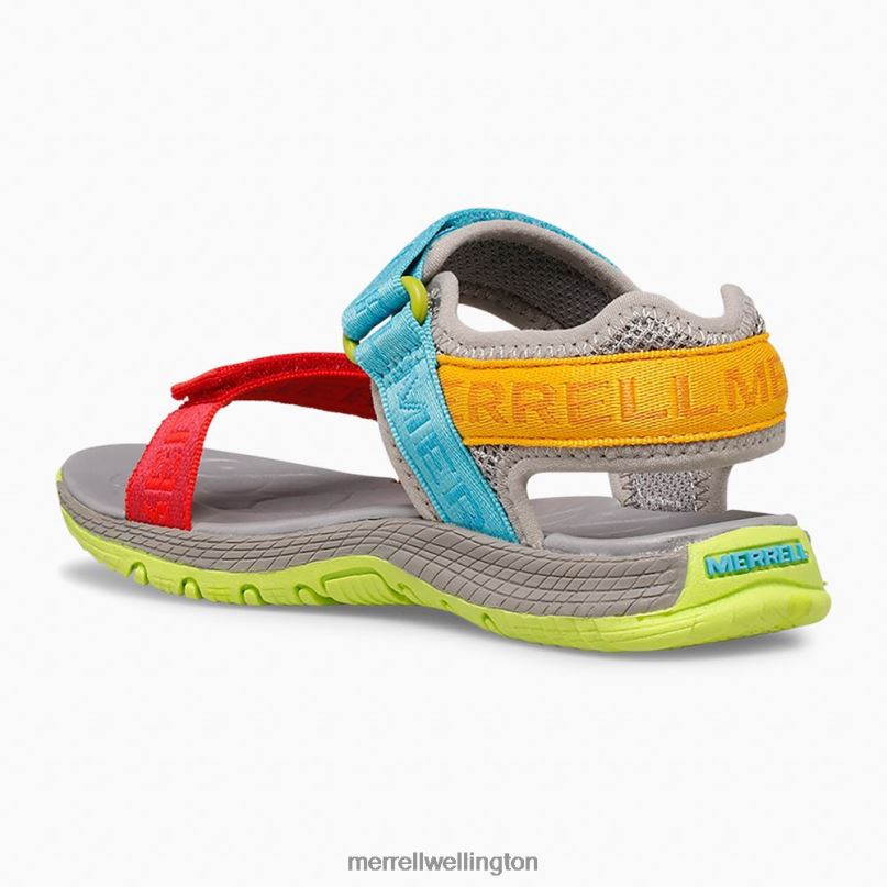 Kahuna Web Sandal (MK265674K) Merrell Kids 8VV6P1400 Shoes Grey Logo/Multi
