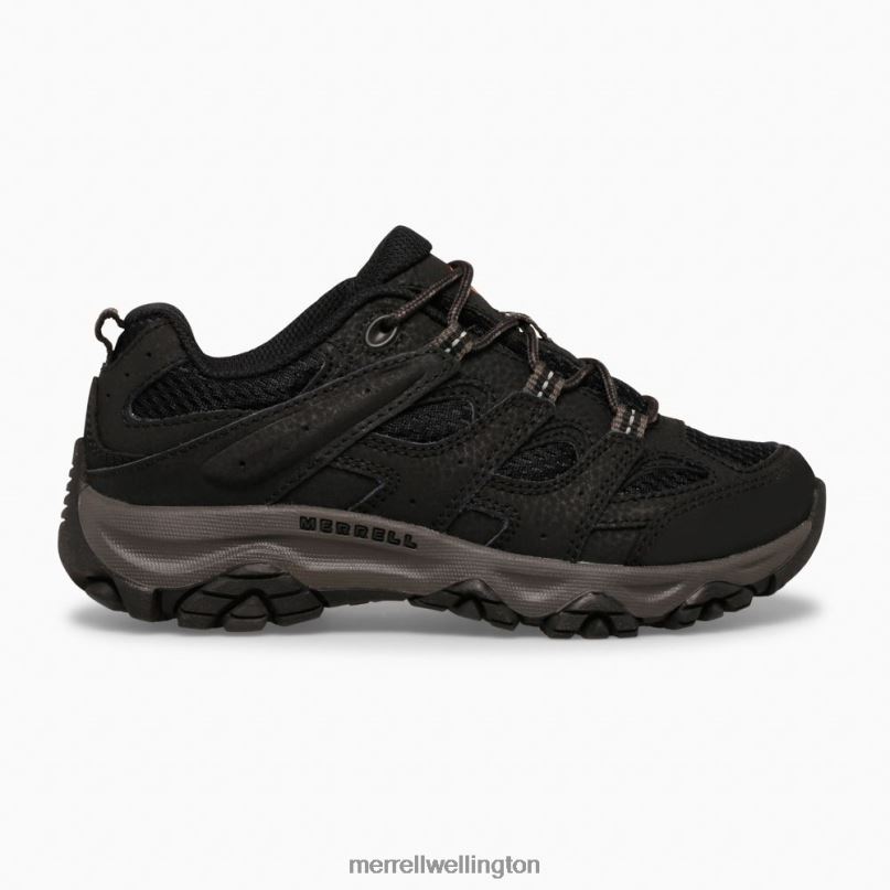 Moab 3 Low Lace Shoe (MK265707) Merrell Kids 8VV6P1428 Shoes Black