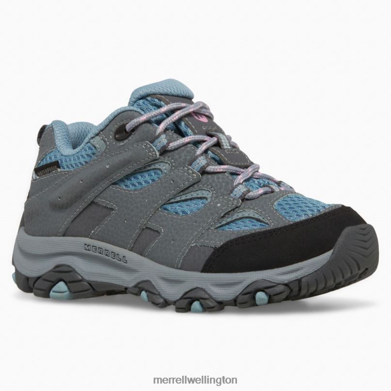 Moab 3 Low Lace Waterproof Sneaker (MK165706) Merrell Kids 8VV6P1477 Shoes Altitude