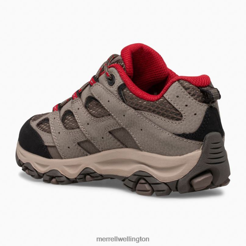 Moab 3 Low Lace Waterproof Sneaker (MK265705) Merrell Kids 8VV6P1478 Shoes Boulder Red