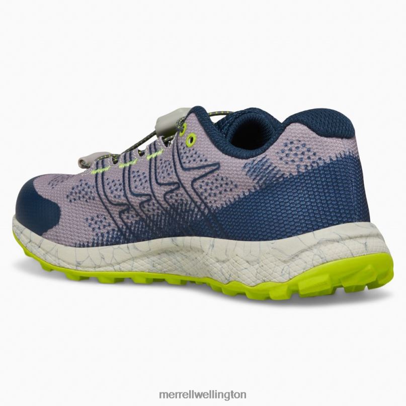 Moab Flight Low A/C (MK266772) Merrell Kids 8VV6P1388 Shoes Grey/Navy/Citron