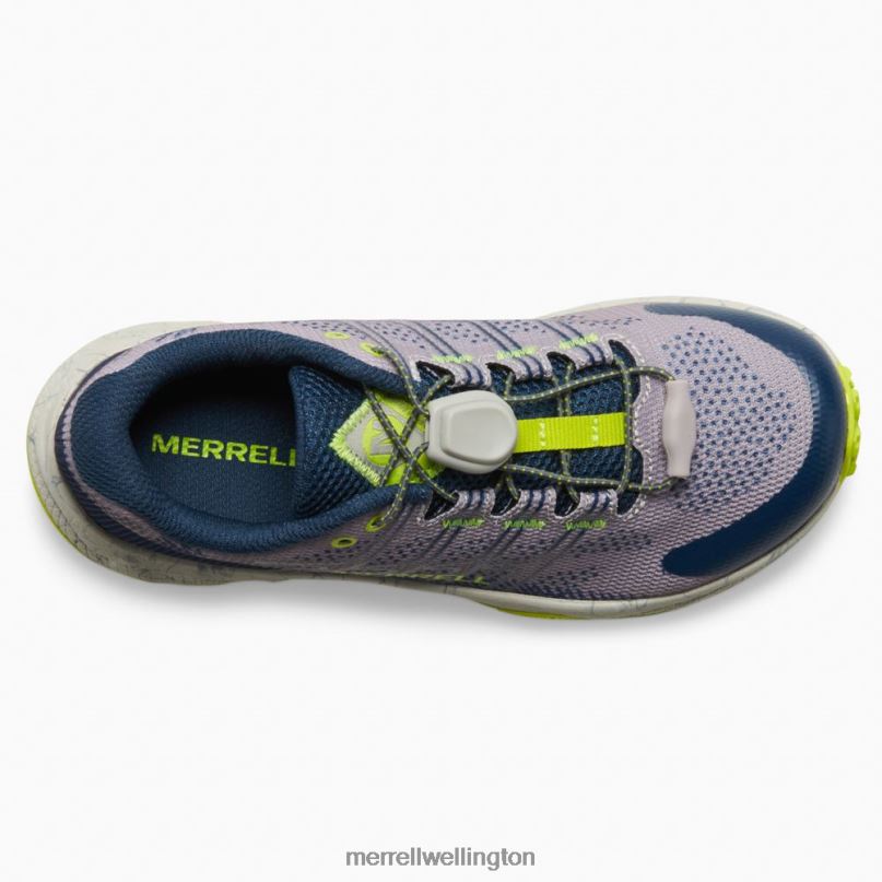 Moab Flight Low A/C (MK266772) Merrell Kids 8VV6P1388 Shoes Grey/Navy/Citron
