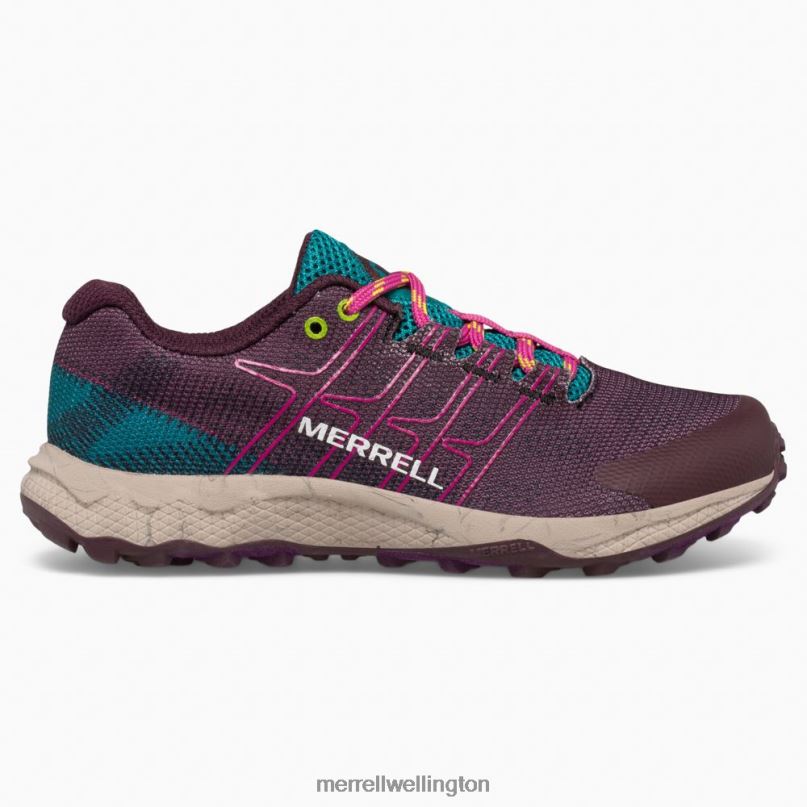 Moab Flight Low (MK165734) Merrell Kids 8VV6P1436 Shoes Burgandy