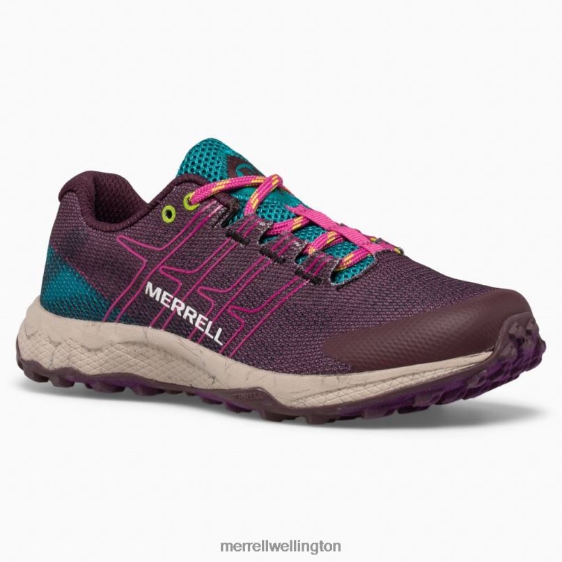 Moab Flight Low (MK165734) Merrell Kids 8VV6P1436 Shoes Burgandy