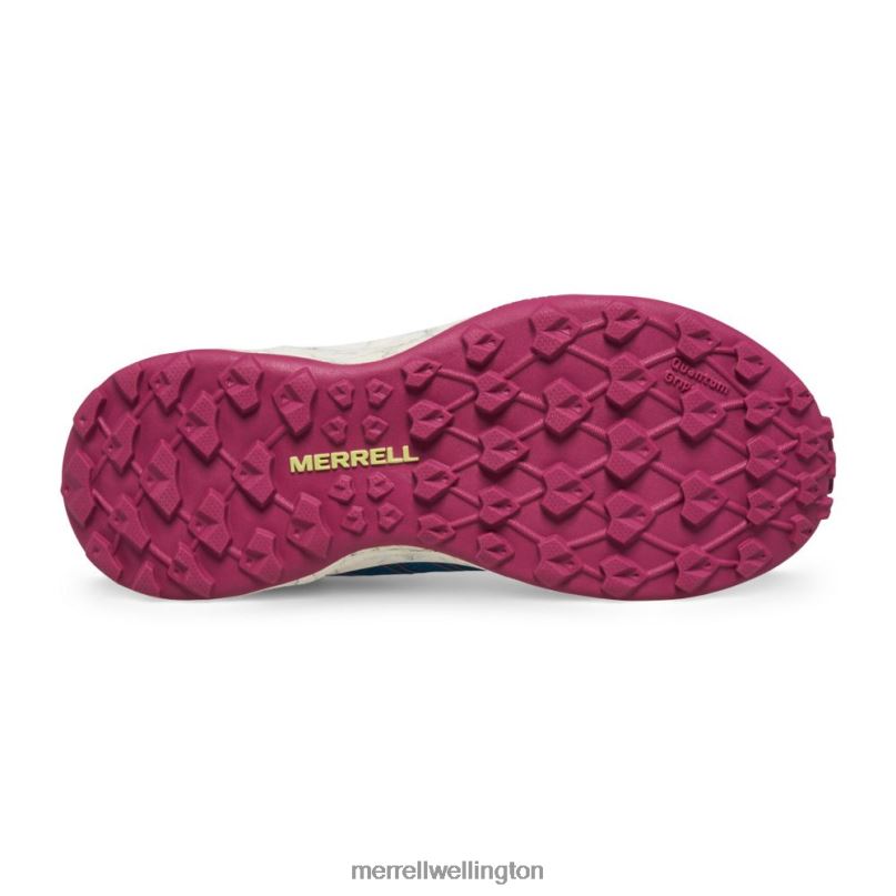Moab Flight Low (MK167107) Merrell Kids 8VV6P1438 Shoes Teal/Lime/Fuchsia