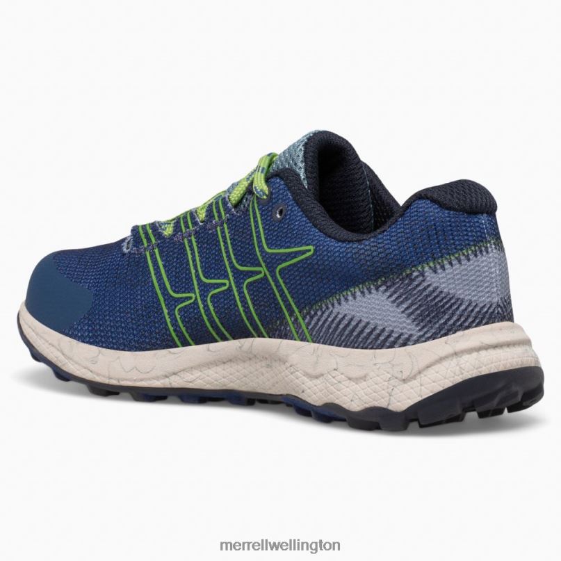Moab Flight Low (MK265732) Merrell Kids 8VV6P1434 Shoes Poseidon