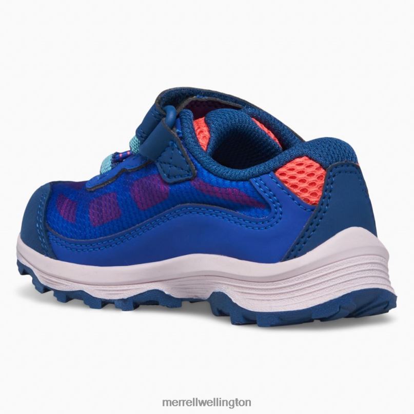 Moab Speed Low A/C Jr. Waterproof Sneaker (ML167123) Merrell Kids 8VV6P1369 Shoes Blue/Berry/Turquoise
