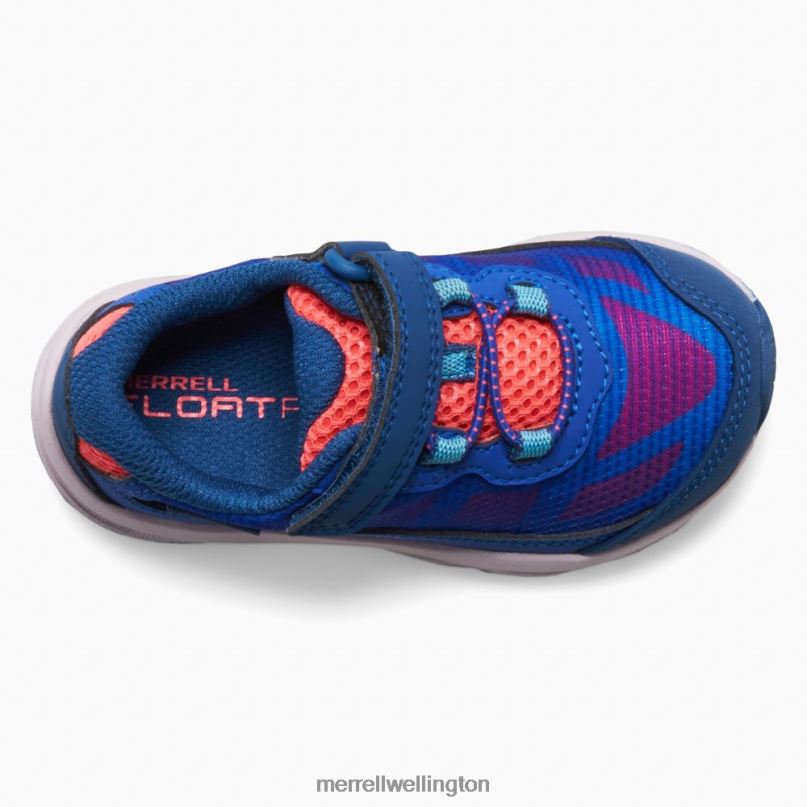 Moab Speed Low A/C Jr. Waterproof Sneaker (ML167123) Merrell Kids 8VV6P1369 Shoes Blue/Berry/Turquoise