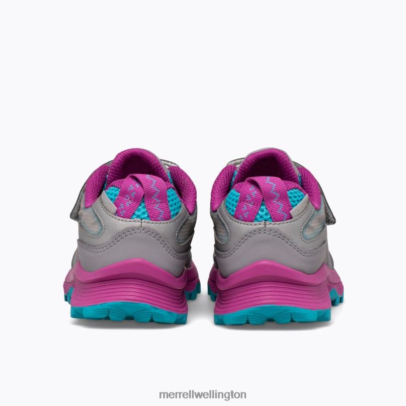 Moab Speed Low A/C Waterproof (MK165211) Merrell Kids 8VV6P1362 Shoes Grey/Silver/Turquoise