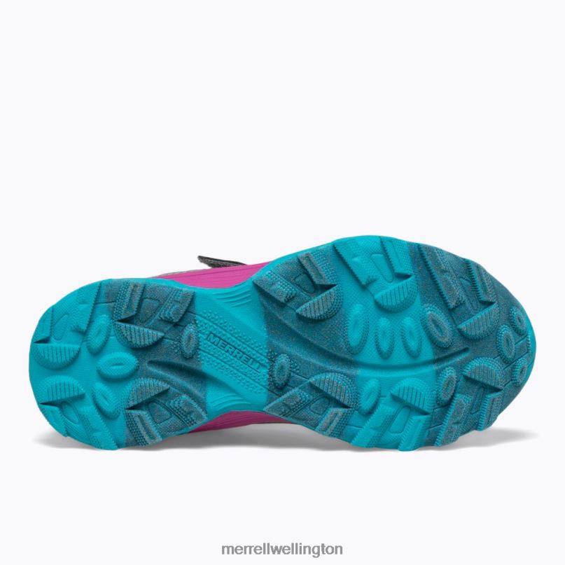 Moab Speed Low A/C Waterproof (MK165211) Merrell Kids 8VV6P1362 Shoes Grey/Silver/Turquoise