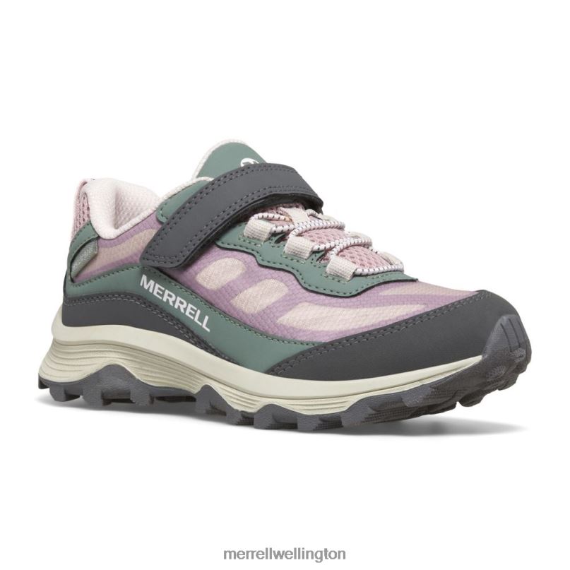 Moab Speed Low A/C Waterproof (MK167235) Merrell Kids 8VV6P1361 Shoes Dusty Pink/Olive