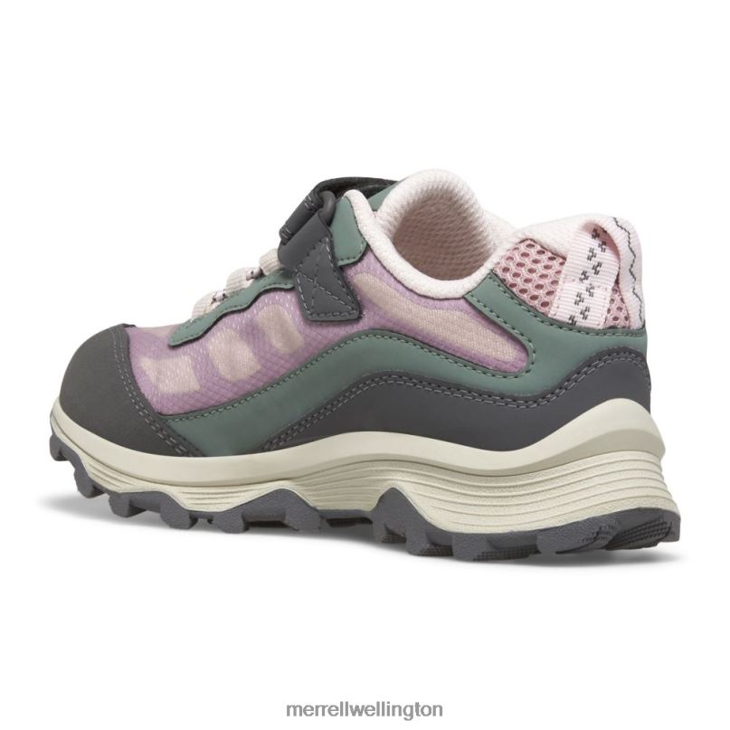 Moab Speed Low A/C Waterproof (MK167235) Merrell Kids 8VV6P1361 Shoes Dusty Pink/Olive