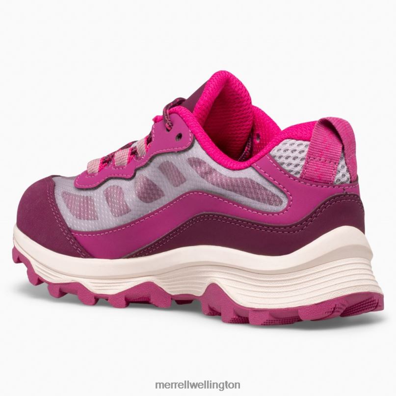Moab Speed Low Waterproof (MK165980) Merrell Kids 8VV6P1376 Shoes Grey/Berry