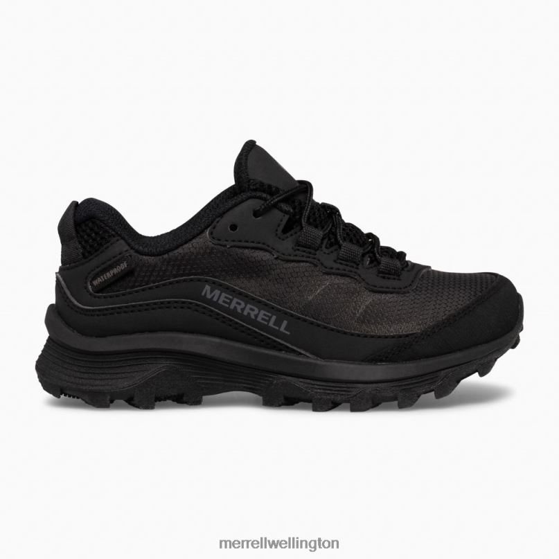 Moab Speed Low Waterproof (MK265866) Merrell Kids 8VV6P1377 Shoes Triple Black