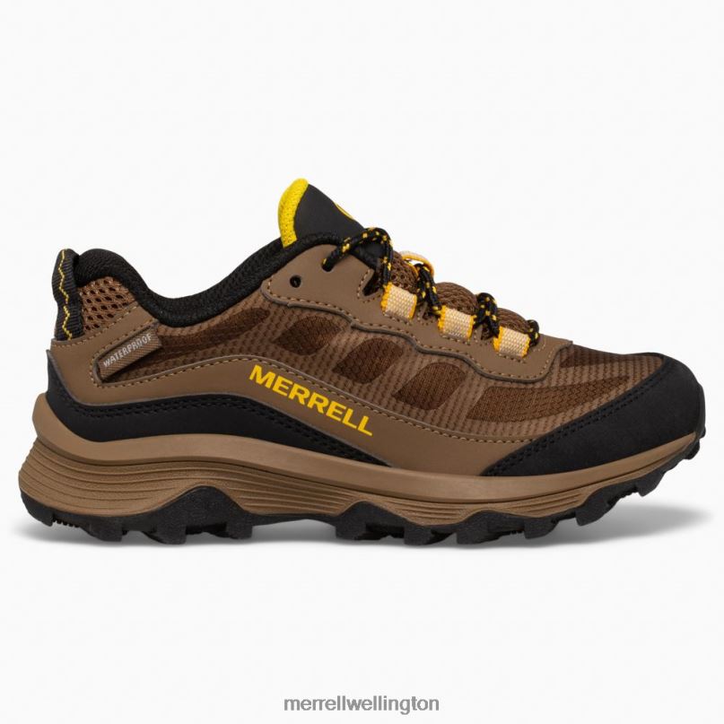 Moab Speed Low Waterproof (MK265941) Merrell Kids 8VV6P1372 Shoes Walnut - Click Image to Close
