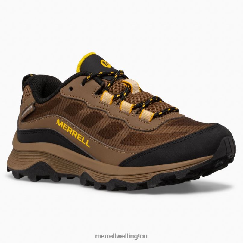 Moab Speed Low Waterproof (MK265941) Merrell Kids 8VV6P1372 Shoes Walnut