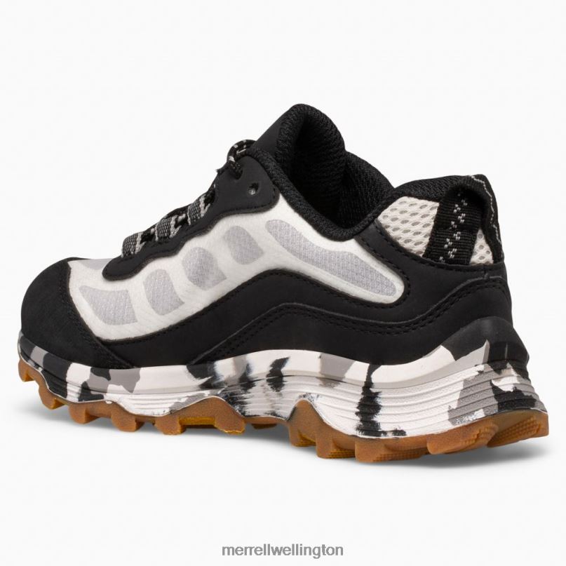 Moab Speed Low Waterproof (MK266260) Merrell Kids 8VV6P1373 Shoes Black/White