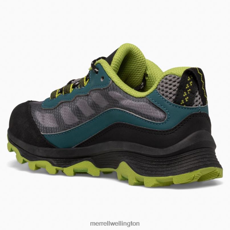 Moab Speed Low Waterproof (MK266264) Merrell Kids 8VV6P1370 Shoes Deep Green/Black