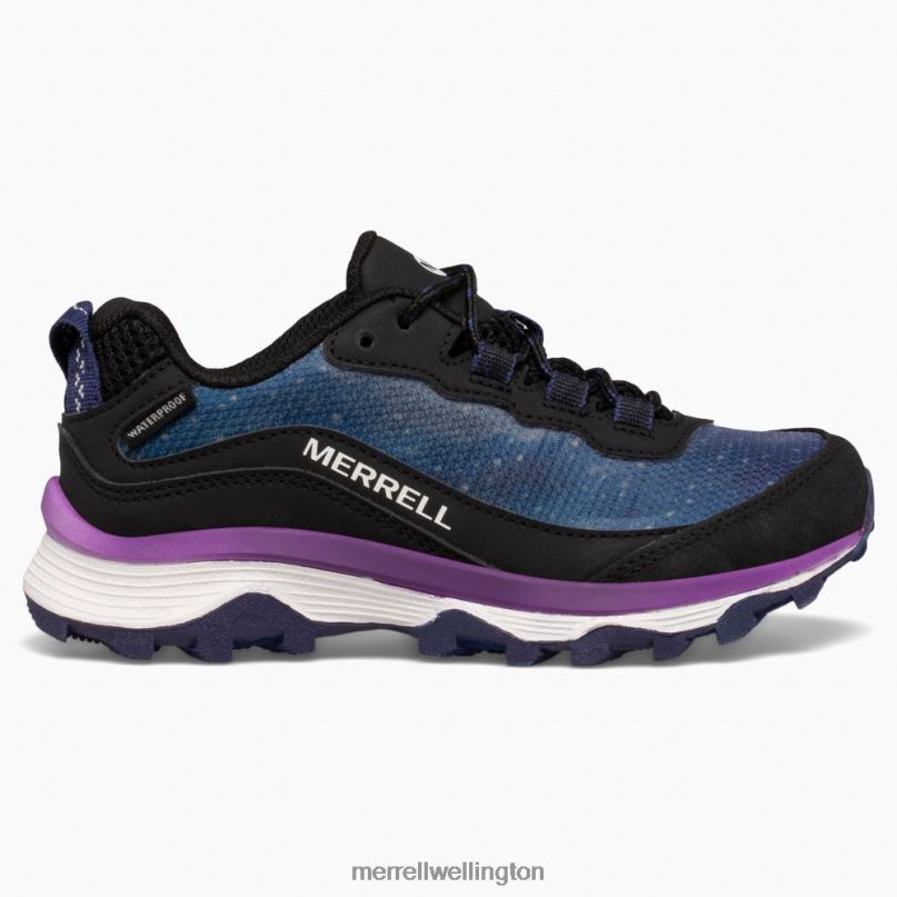 Moab Speed Low Waterproof (MK266283) Merrell Kids 8VV6P1375 Shoes Galactic