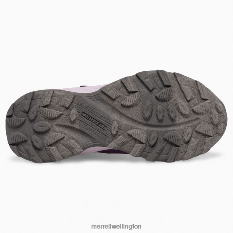 Moab Speed Mid A/C Waterproof (MK166276) Merrell Kids 8VV6P1386 Shoes Grape Cadet