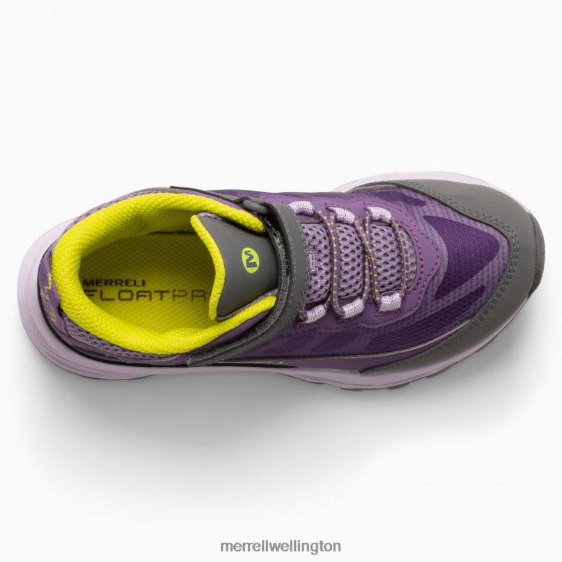 Moab Speed Mid A/C Waterproof (MK166276) Merrell Kids 8VV6P1386 Shoes Grape Cadet