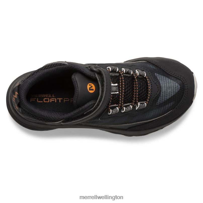 Moab Speed Mid A/C Waterproof (MK265951) Merrell Kids 8VV6P1385 Shoes Black
