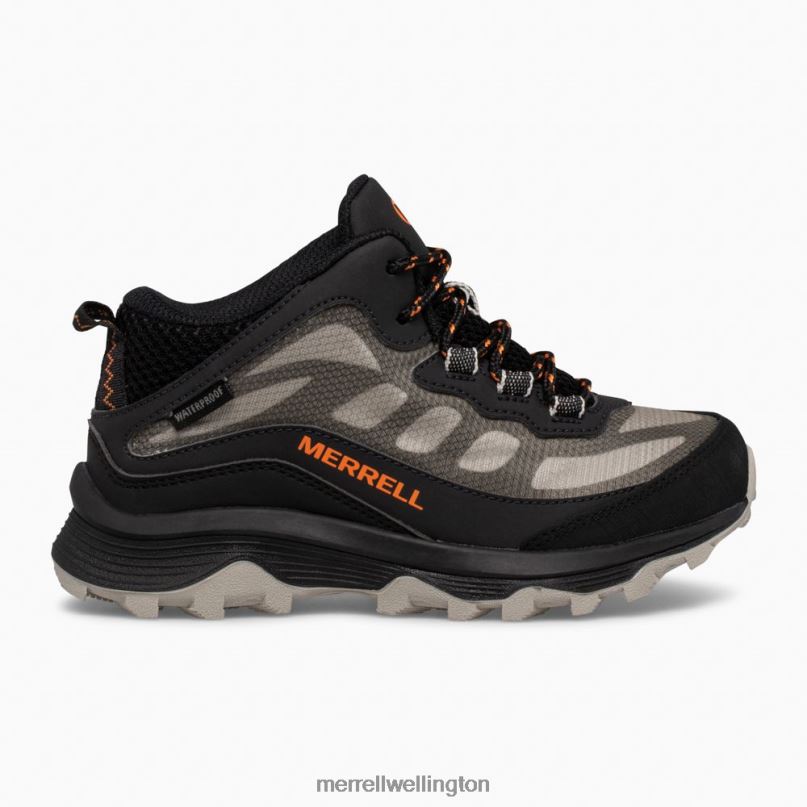 Moab Speed Mid Waterproof (MK265424) Merrell Kids 8VV6P1378 Shoes Black